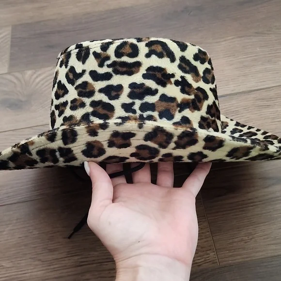 Leopard Cow Girl Hat